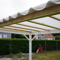 Installation de pergola en PVC Gien